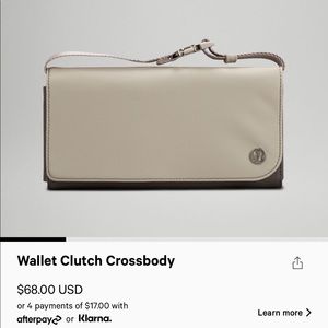 Lululemon Wallet Clutch Crossbody - Muted Purple/Gray Color